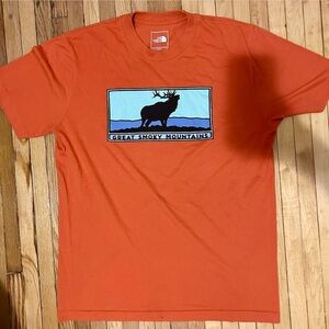 THE NORTH FACE ‘Great Smoky Mountains Elk’ orange t-shirt